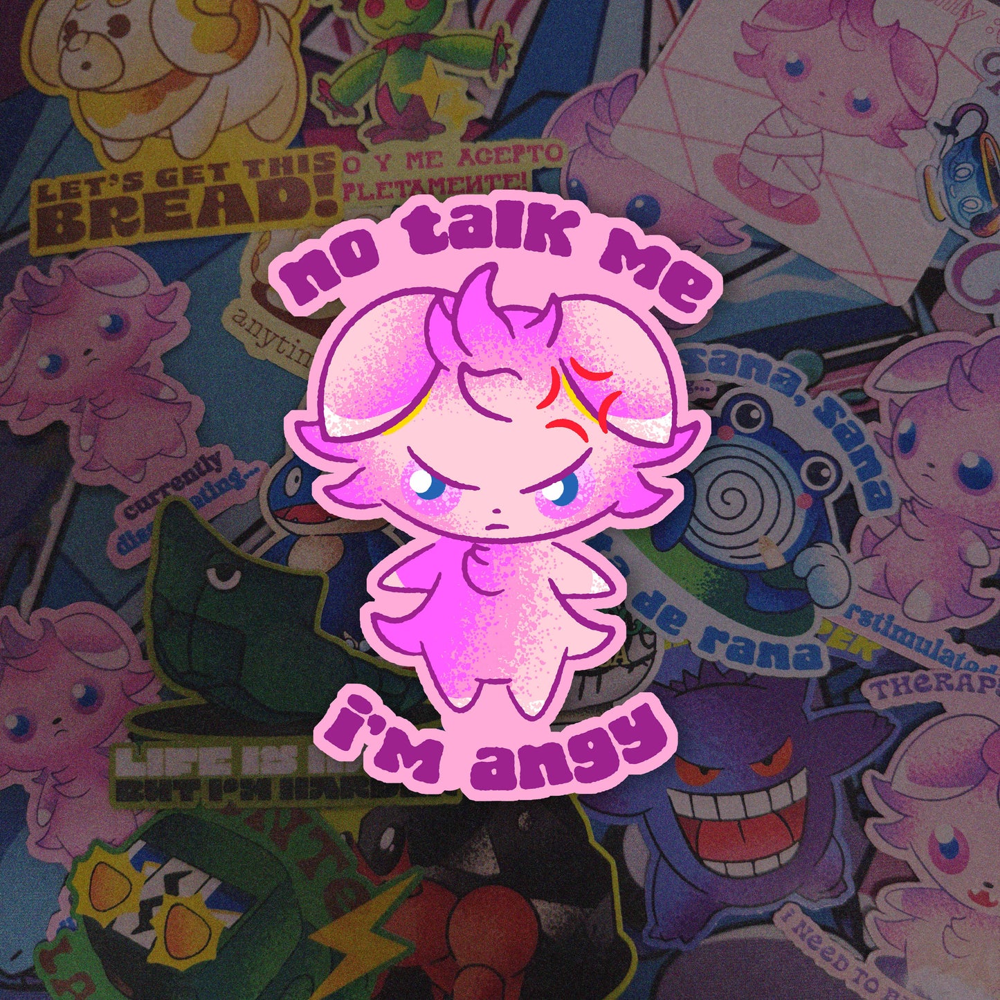 Espurr Angy Vinyl Sticker