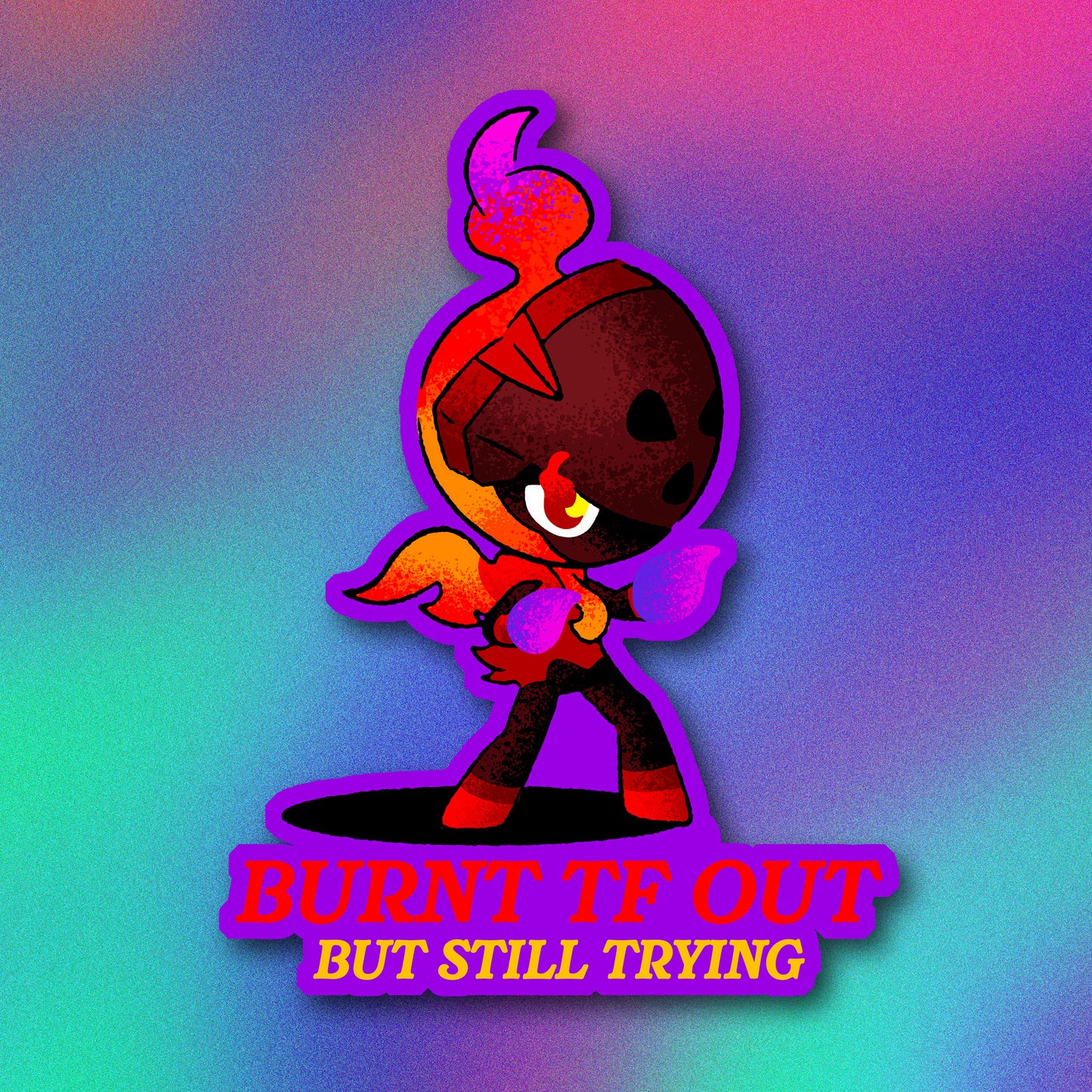 Charcadet Burnt tf Out Vinyl Sticker