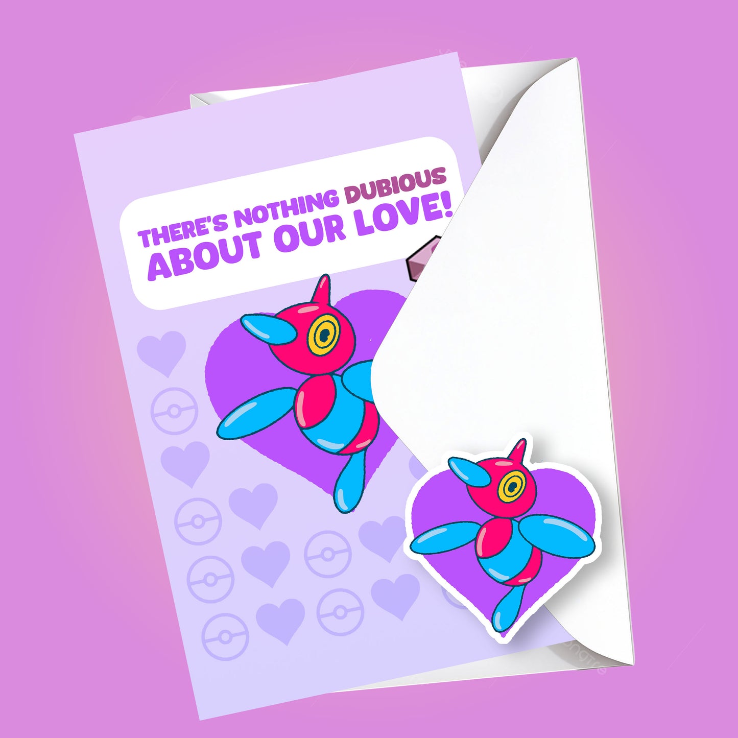 Porygon-z Valentine's Day Card