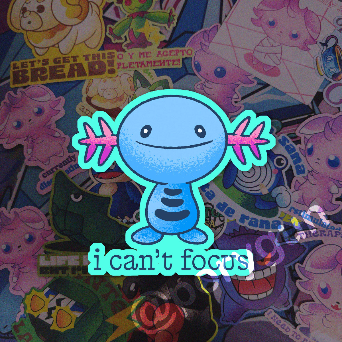 I Can't Focus Vinyl Sticker