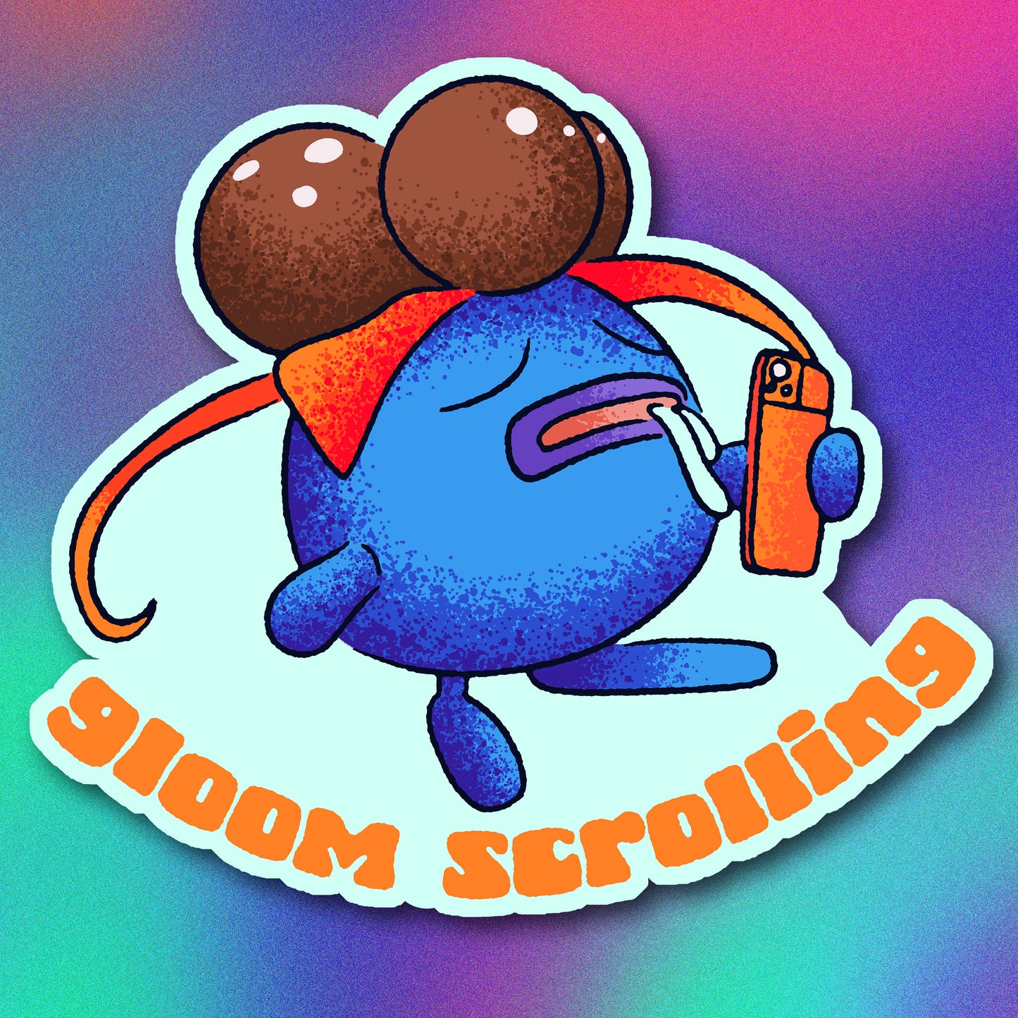 Gloom Scrolling Vinyl Sticker