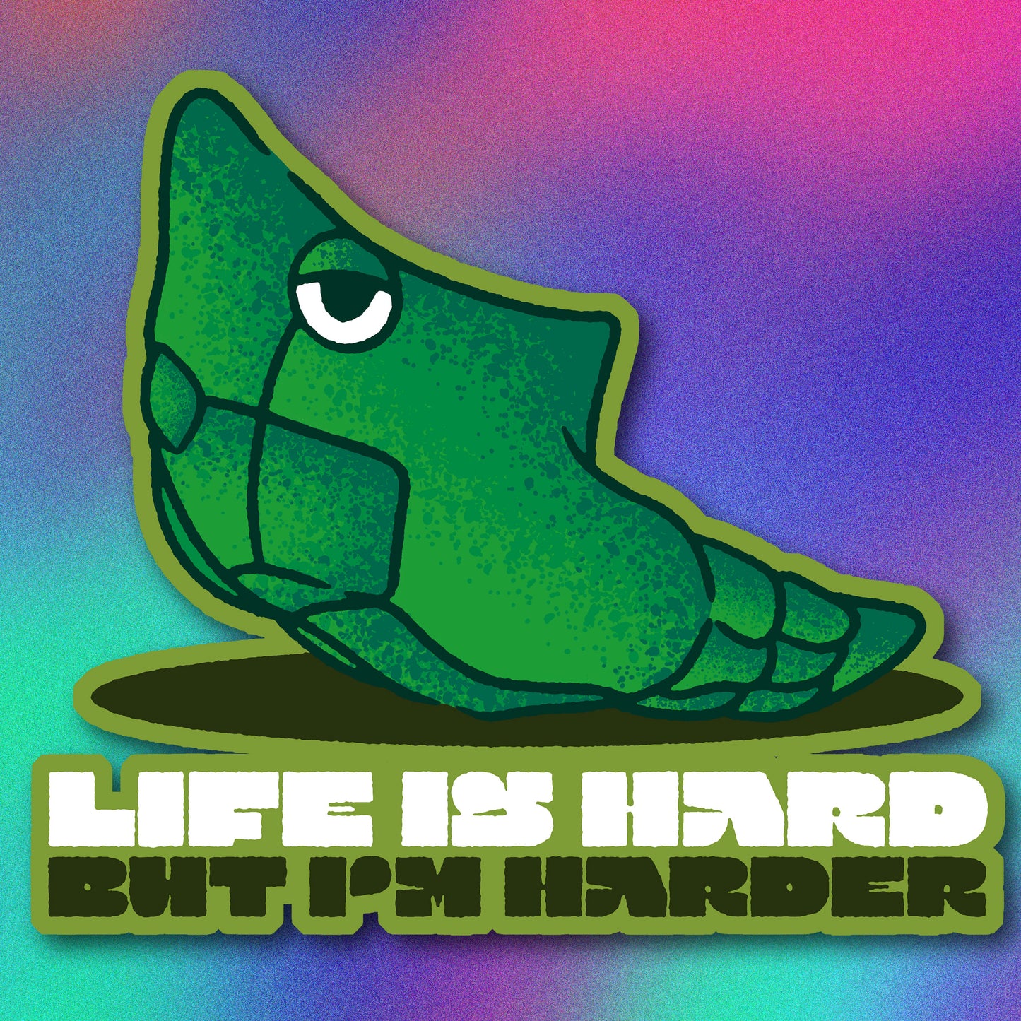 Metapod Life is Hard Vinyl Sticker