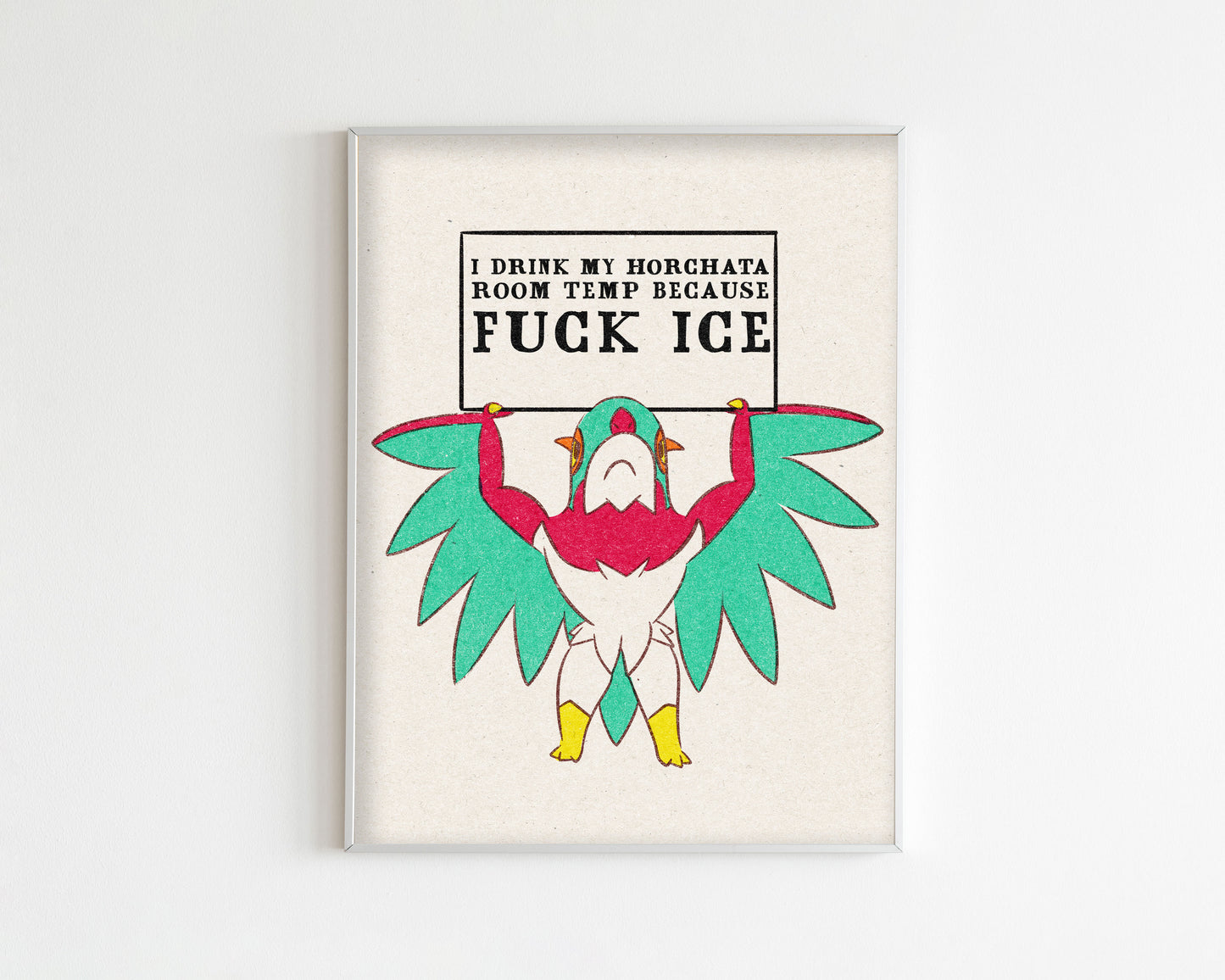 F ICE Mega Hawlucha Art Print