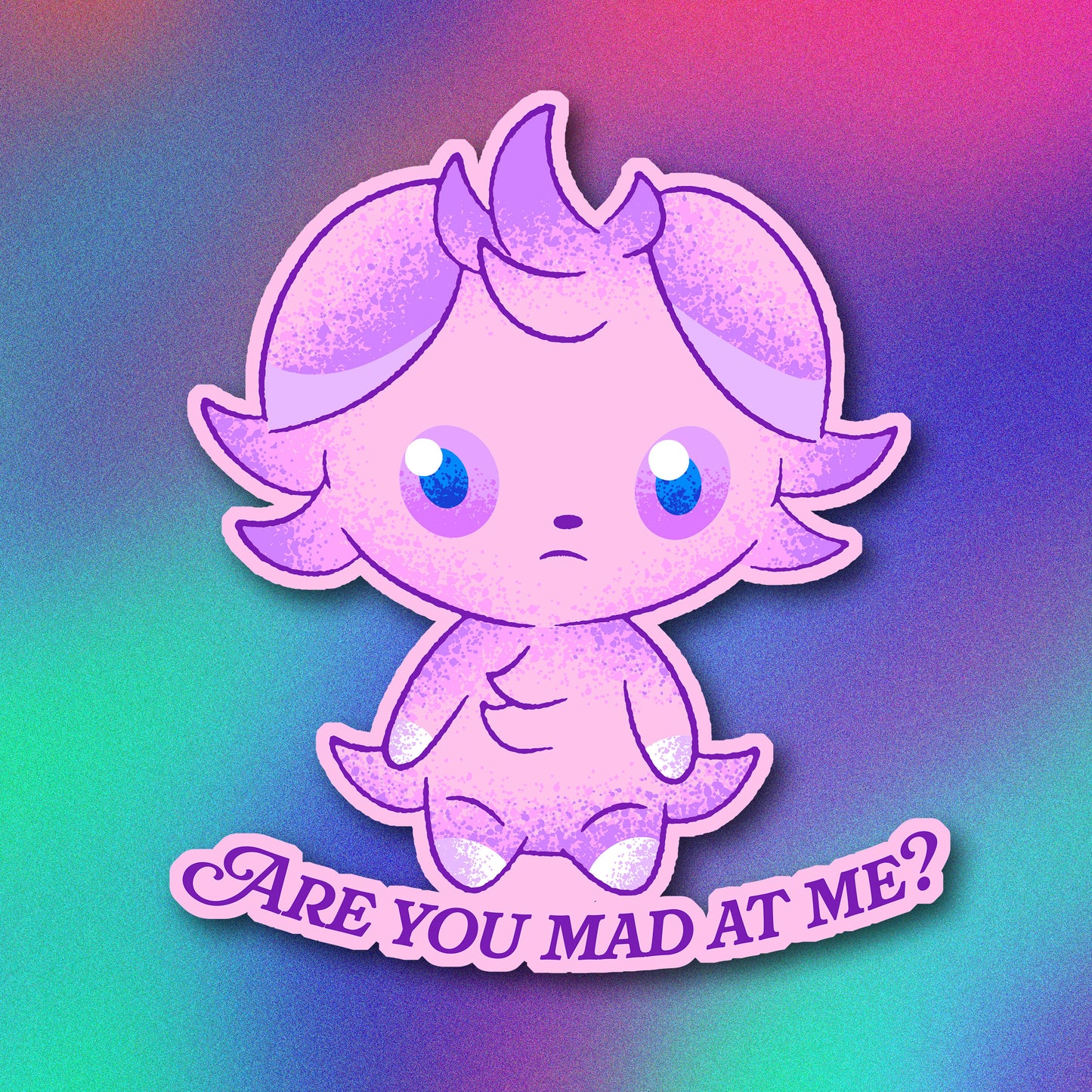Espurr Are You Mad at Me? Vinyl Sticker