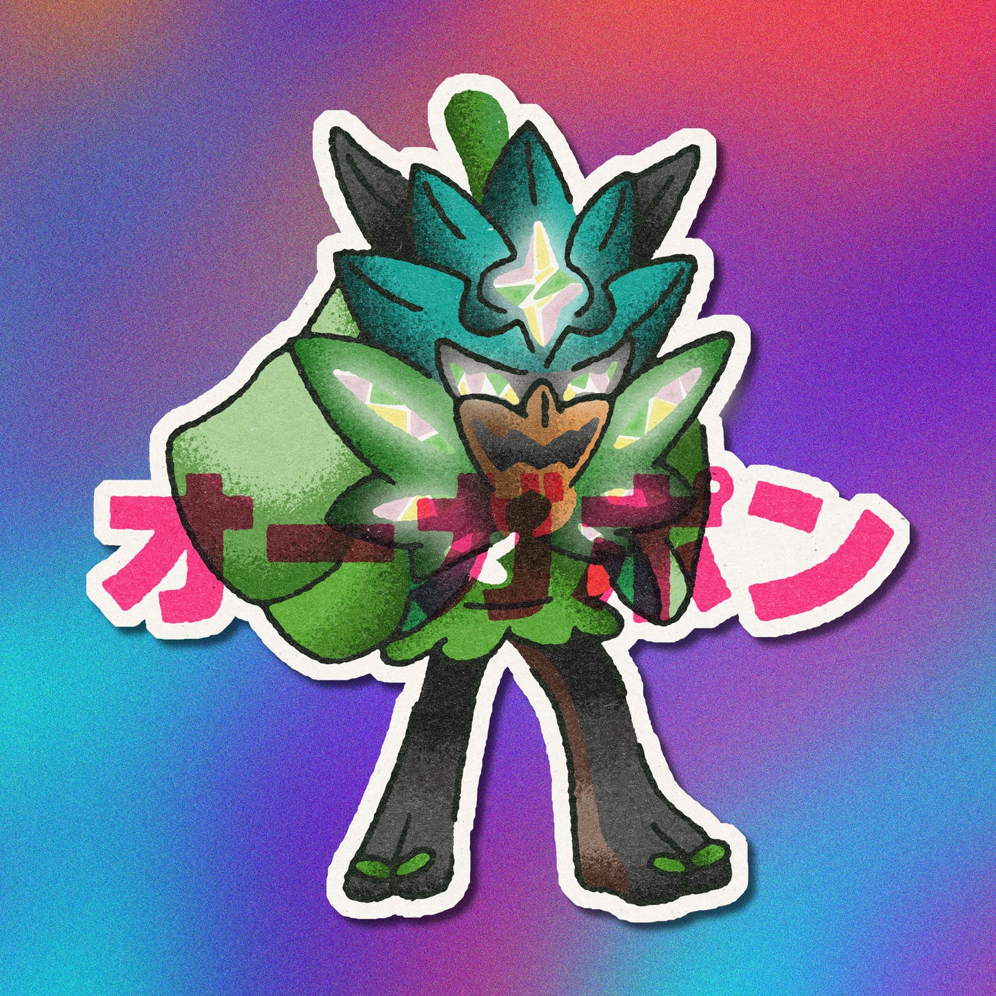 Ogerpon Vinyl Sticker