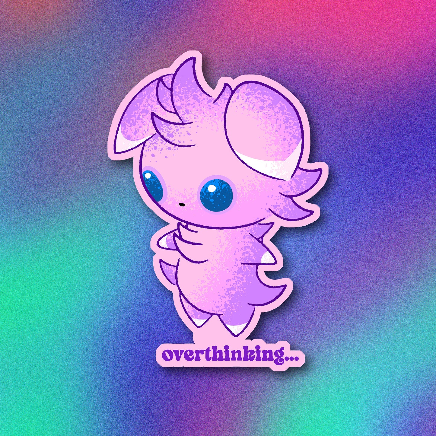 Shiny Espurr Overthinking Vinyl Sticker