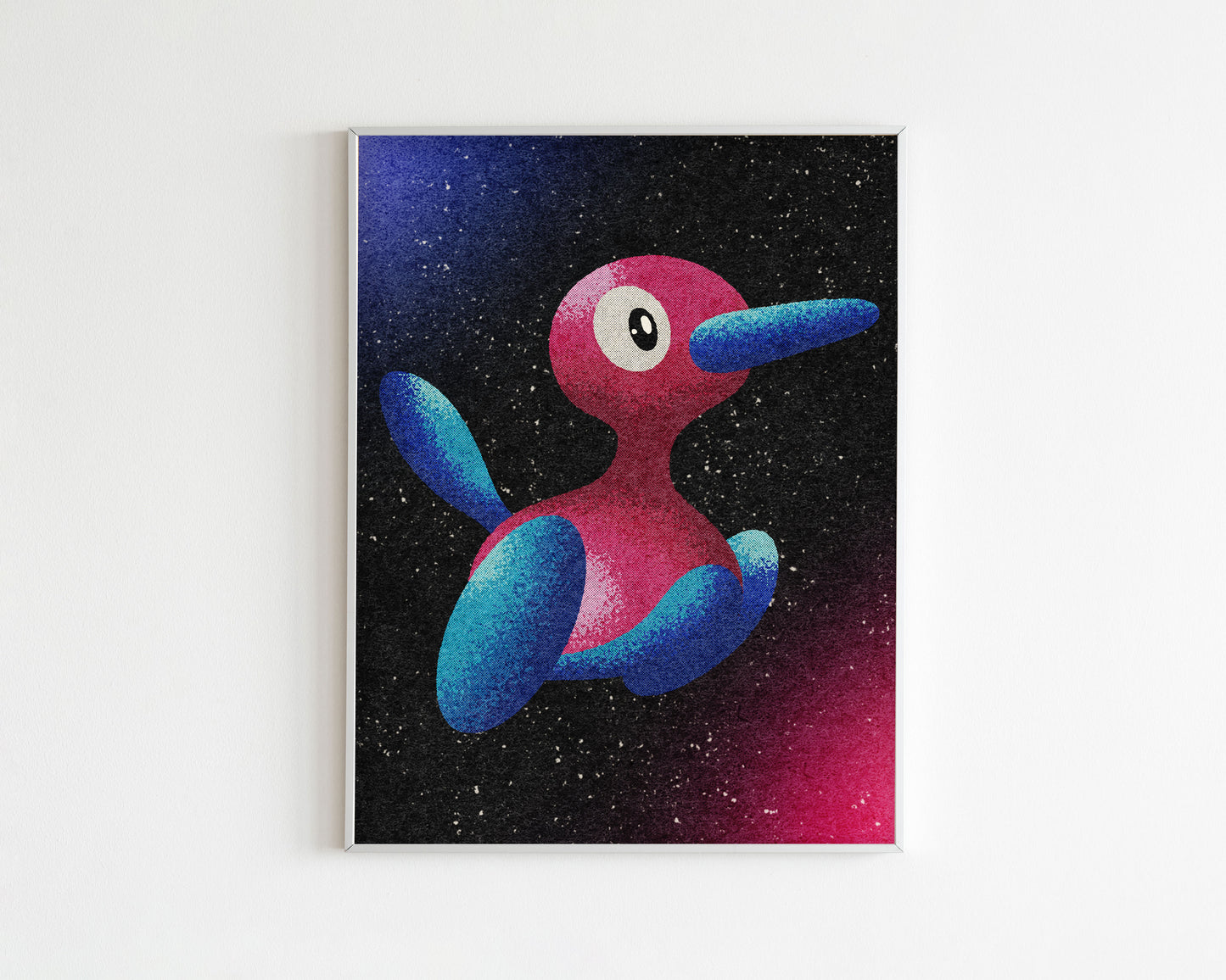 Porygon2 in Space Art Print