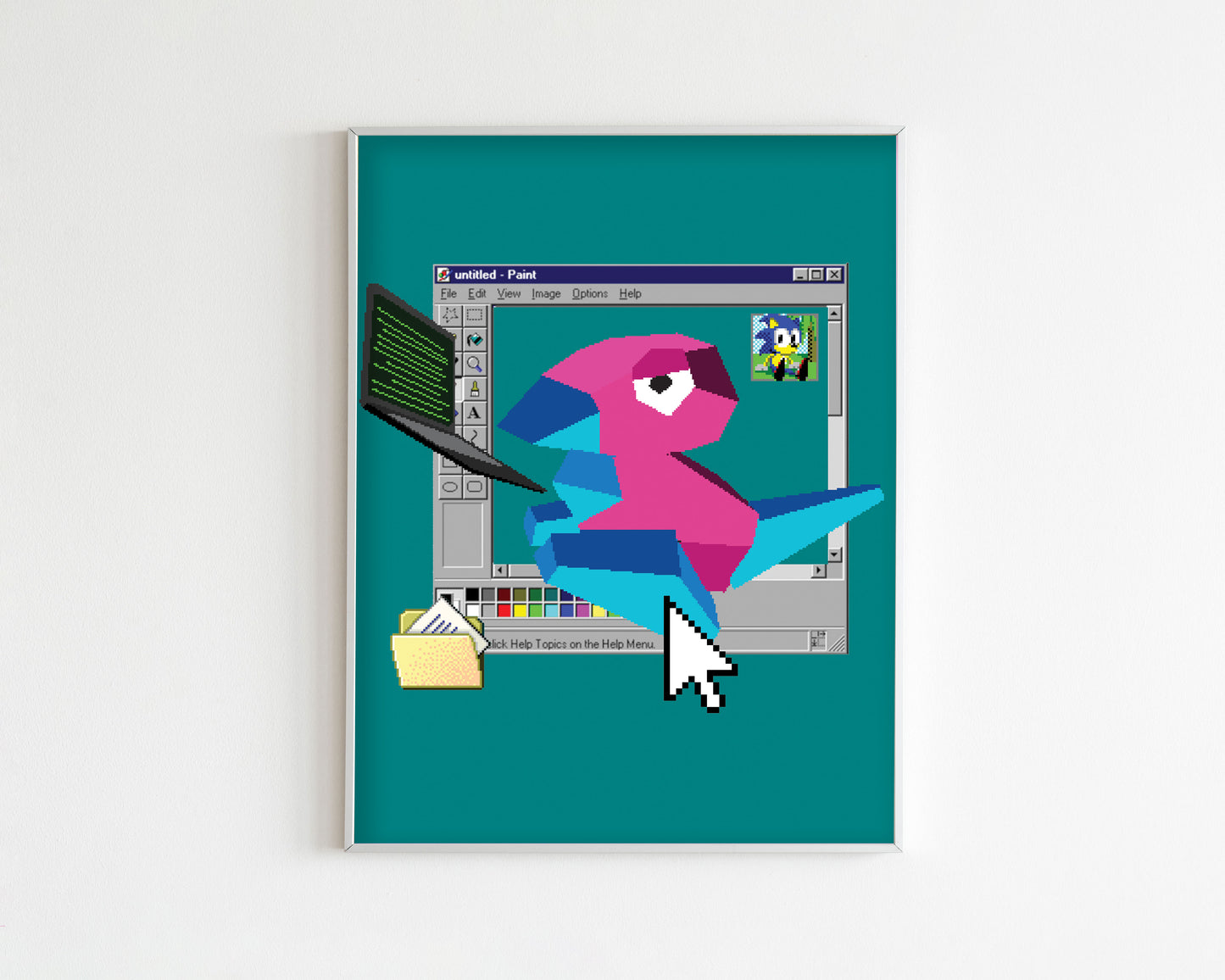 Porygon 98 Art Print