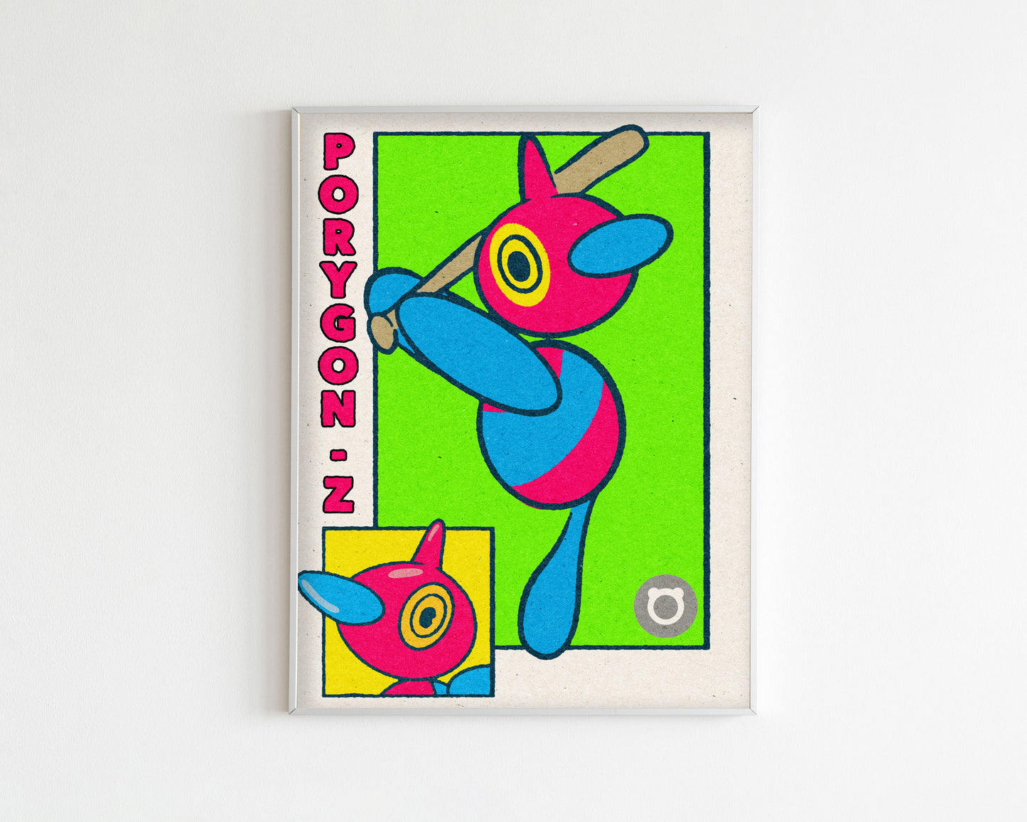 Porygon Baseball Card Art Print