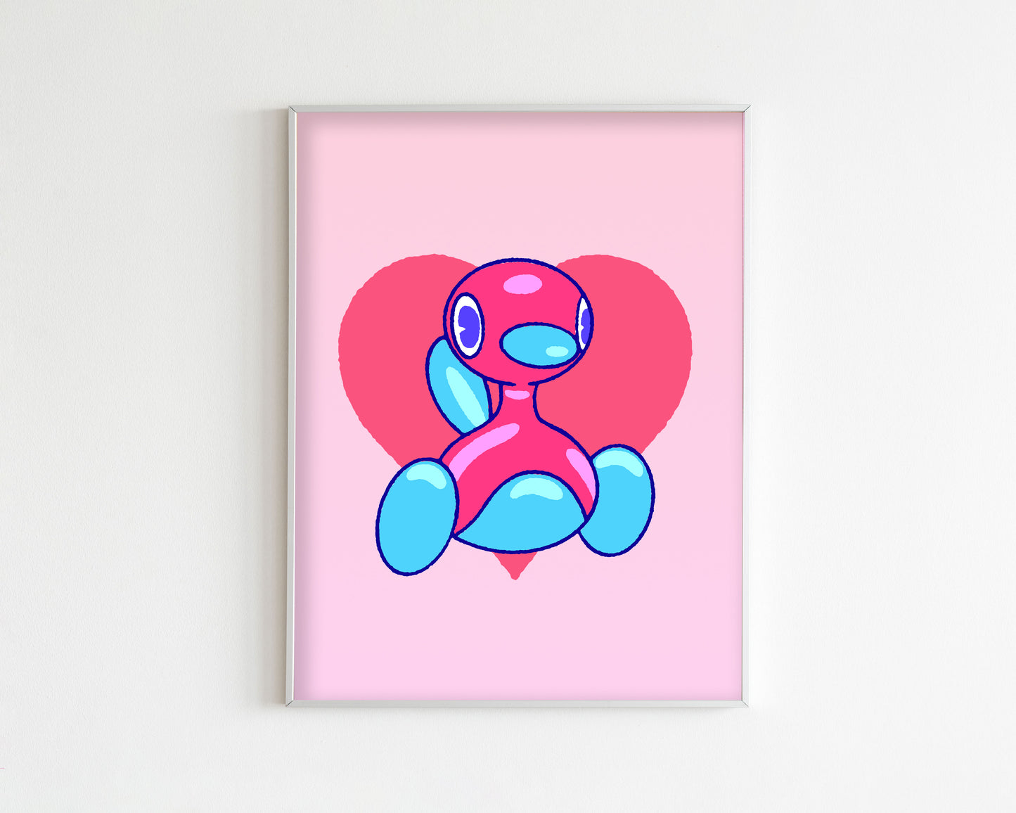 Porygon2 Heart Art Print