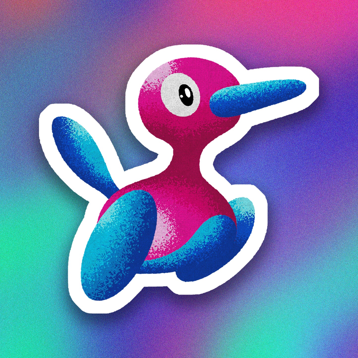 Porygon2 Vinyl Sticker