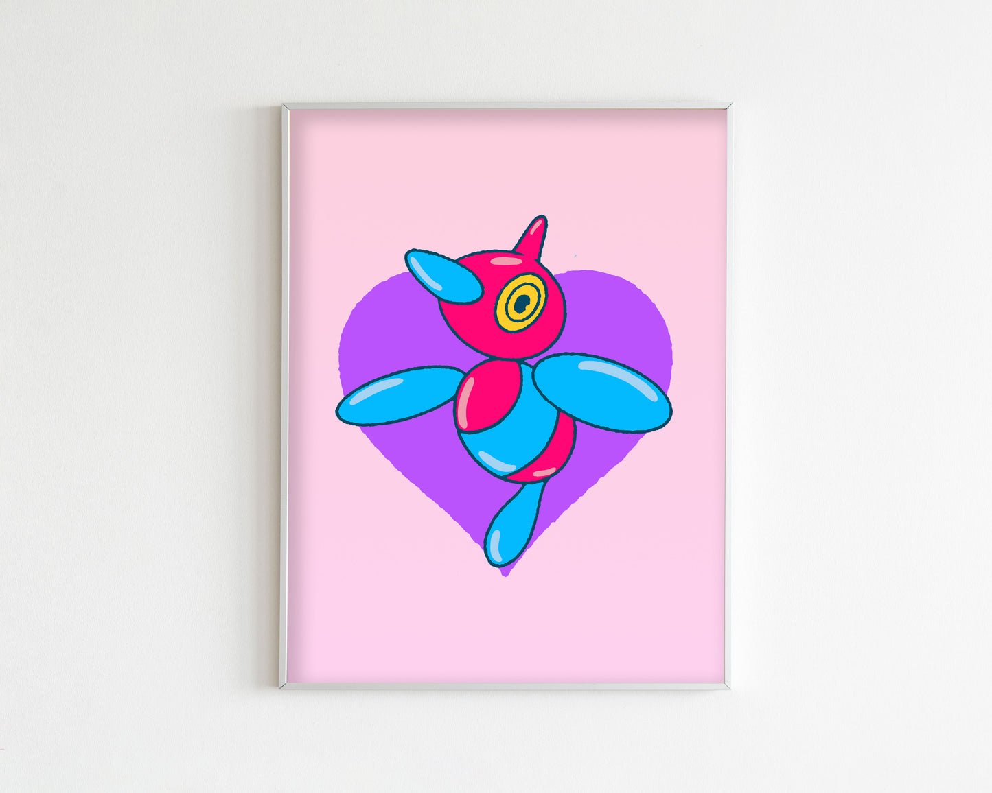 Porygon-z Heart Art Print