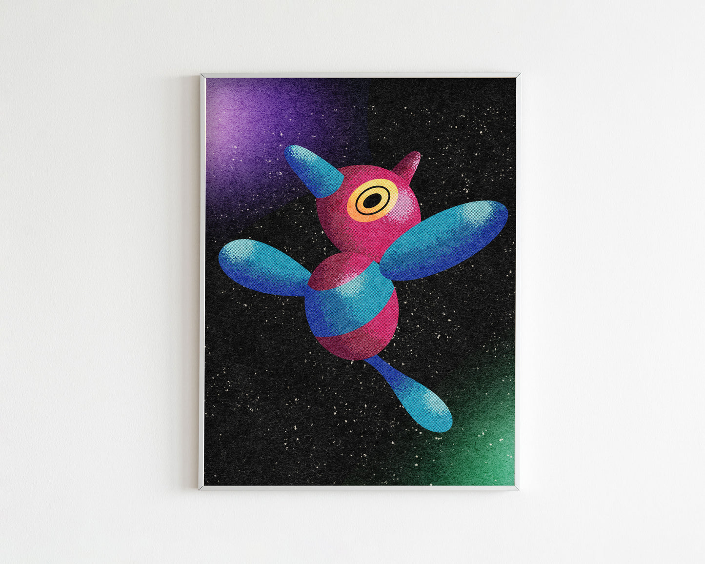 Porygon-z in Space Art Print