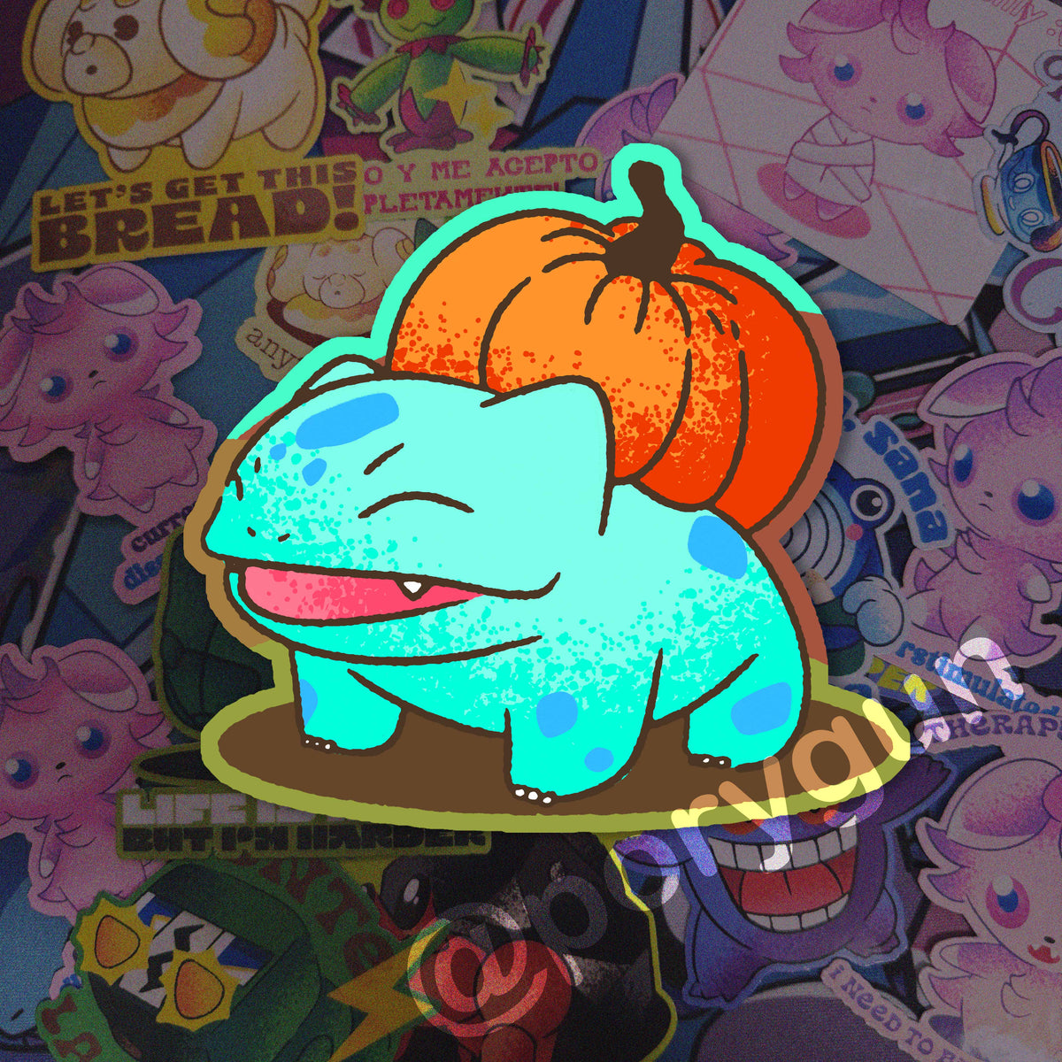 Pumpkasaur Vinyl Sticker