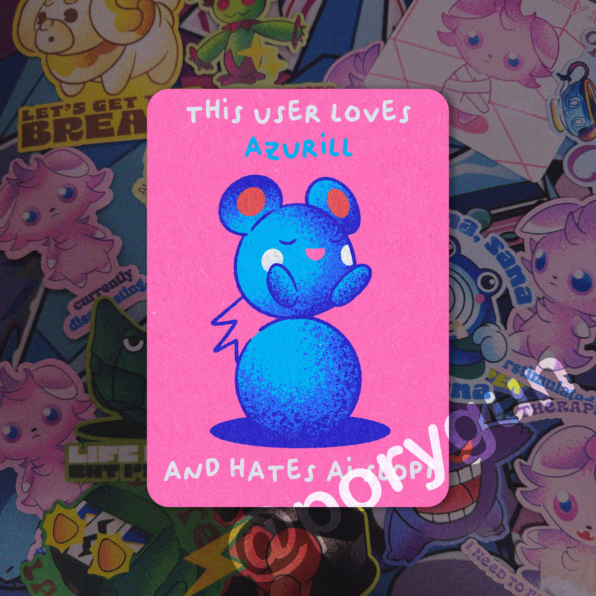 Hate AI Slop Vinyl Sticker