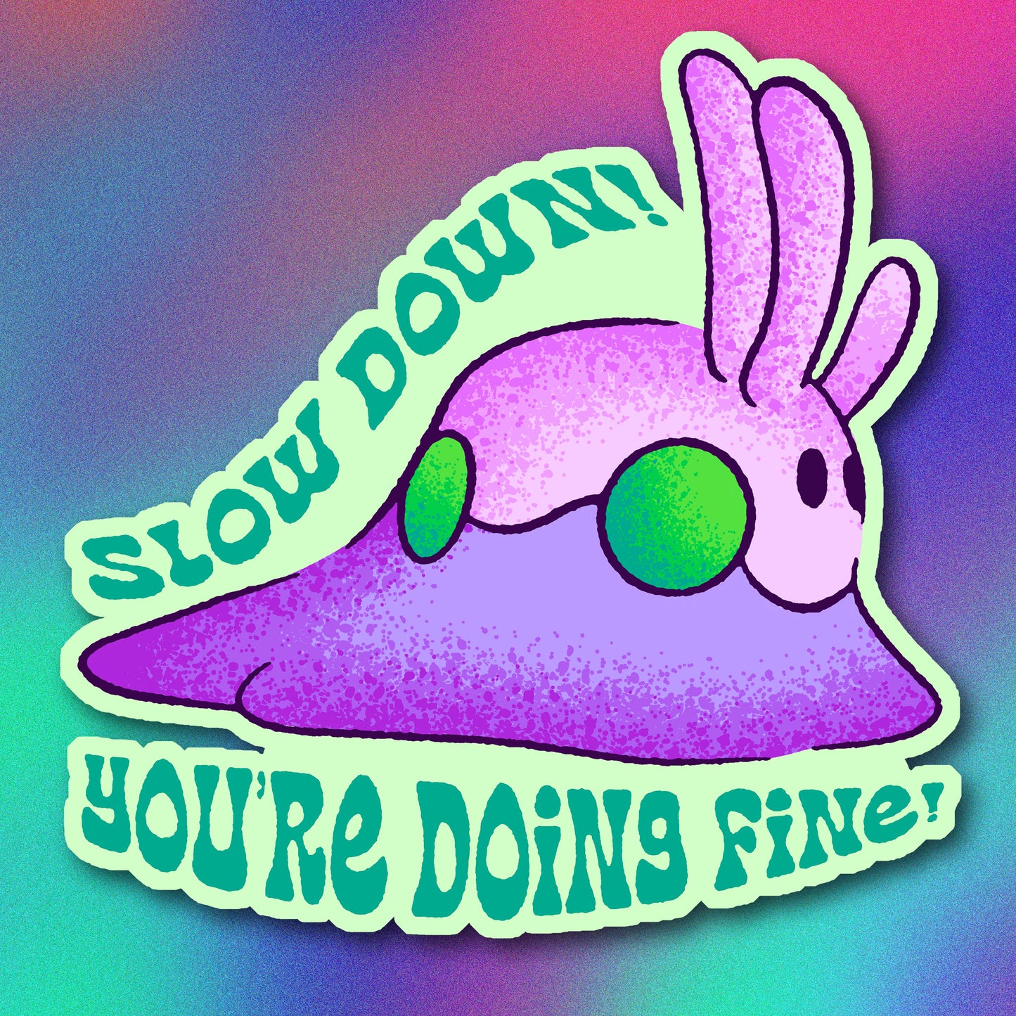 Goomy Slow Down Vinyl Sticker