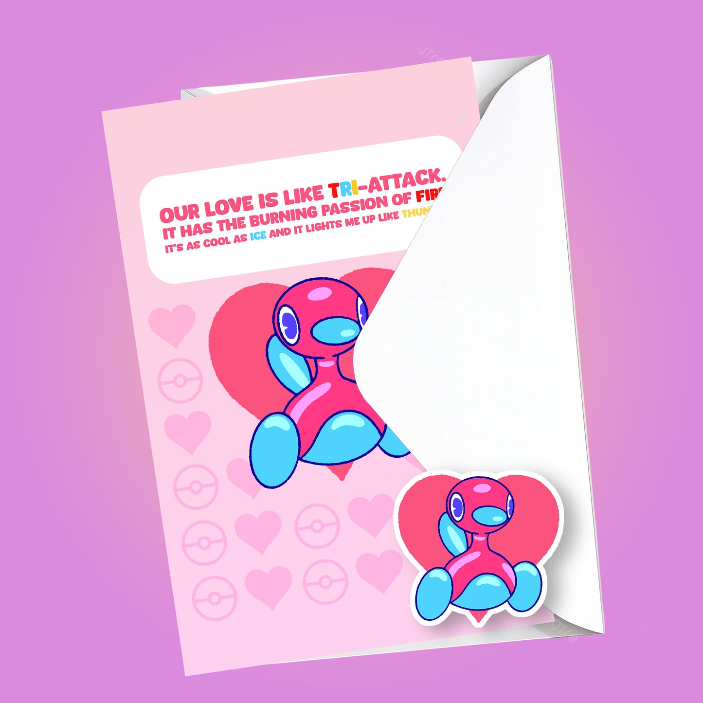 Porygon2 Valentine's Day Card