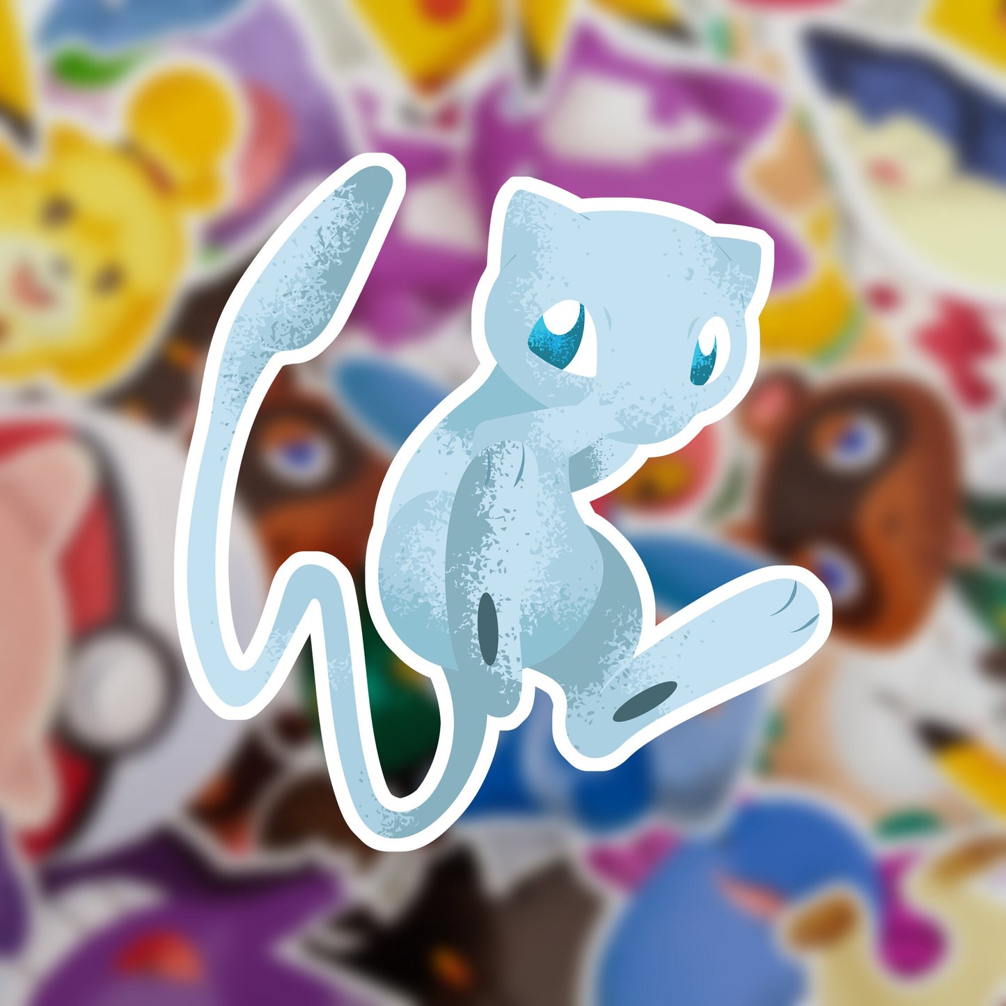 Shiny Mew Vinyl Sticker