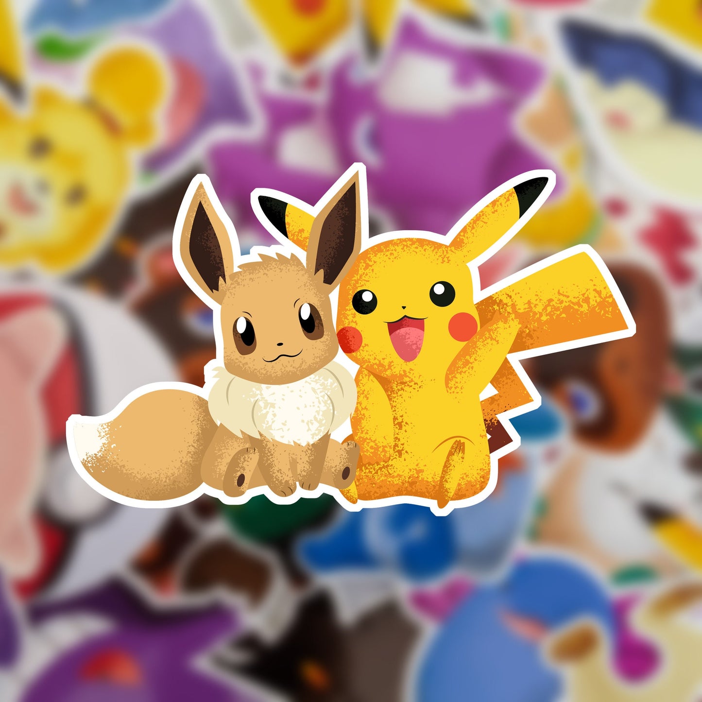 Electric Mouse Evolution Vinyl Sticker