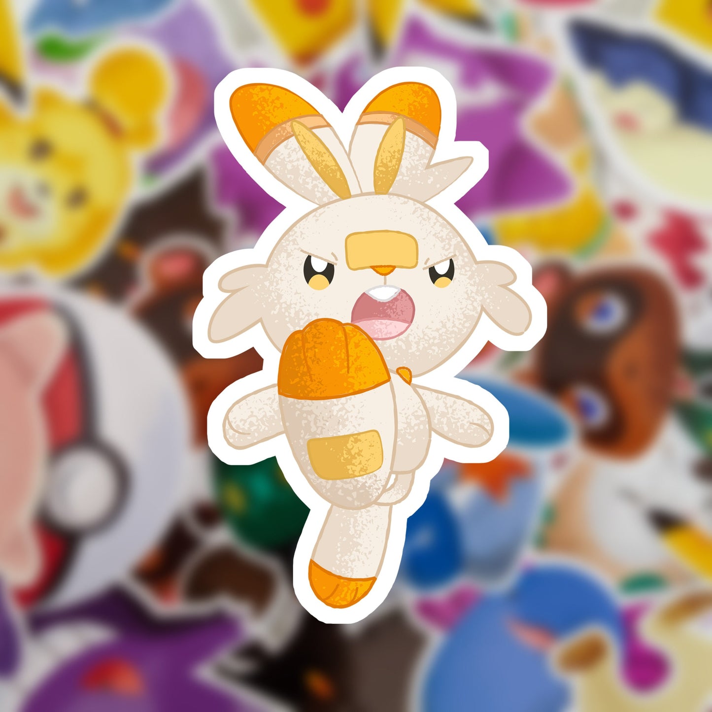Shiny Scorbunny Vinyl Sticker
