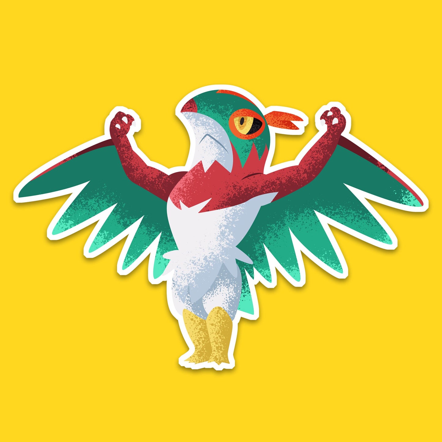 Hawlucha Mexico Vinyl Sticker