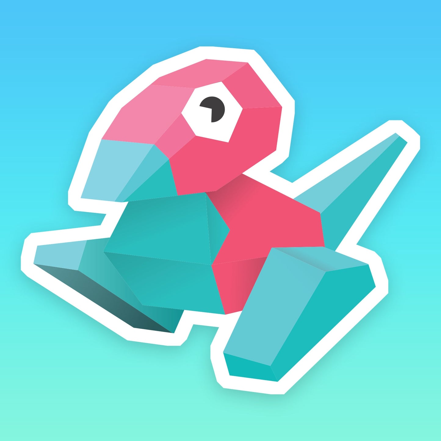 Porygon Vinyl Sticker