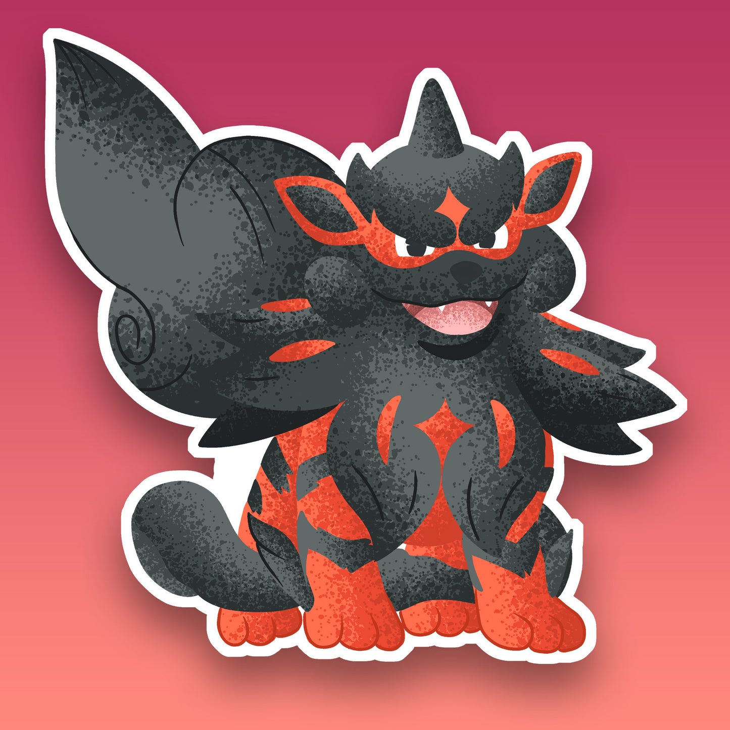 Hisuian Arcanine Vinyl Sticker
