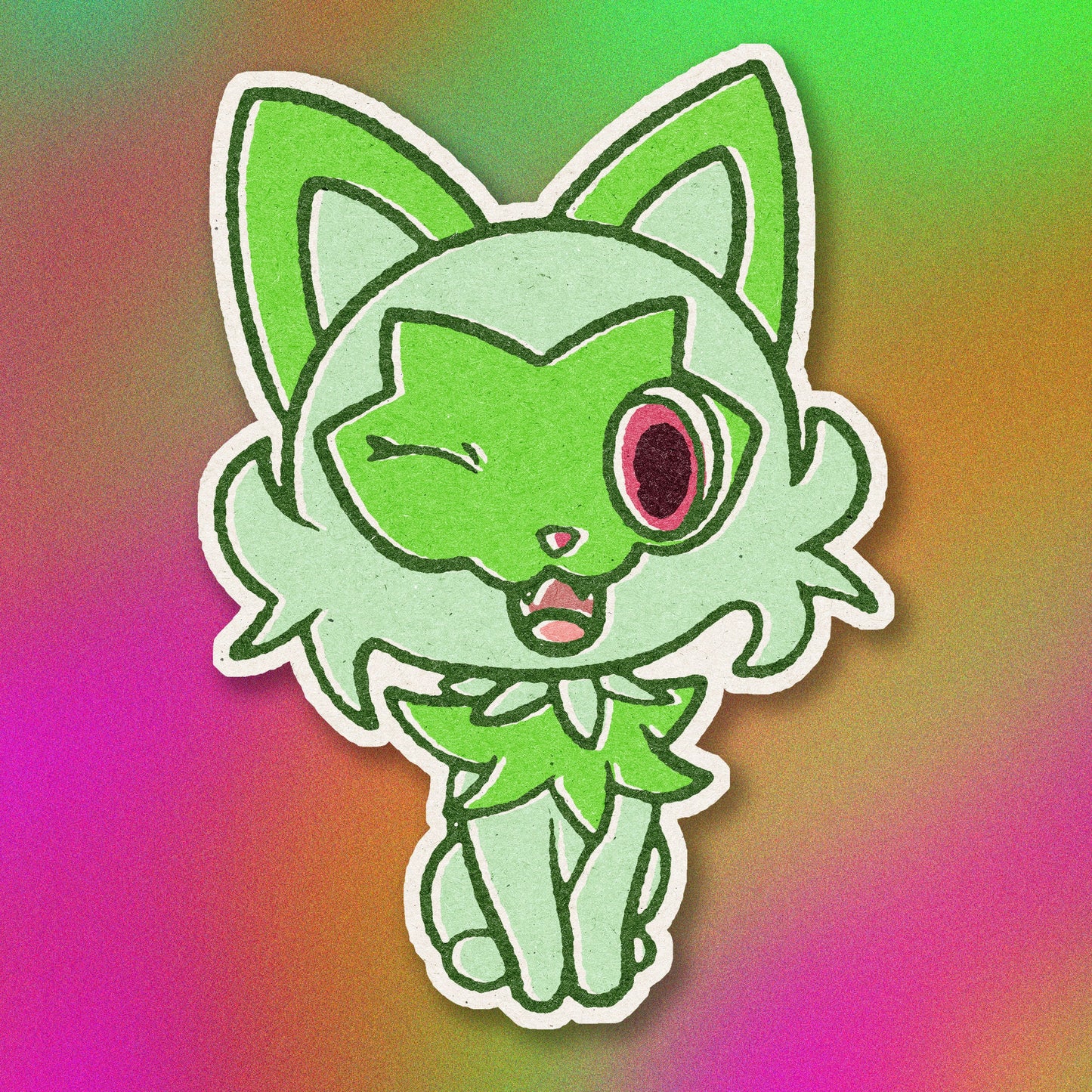 Sprigatito Vinyl Sticker