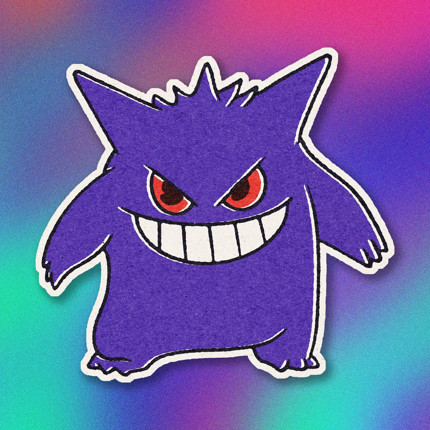 Gengar Japanese Vinyl Sticker
