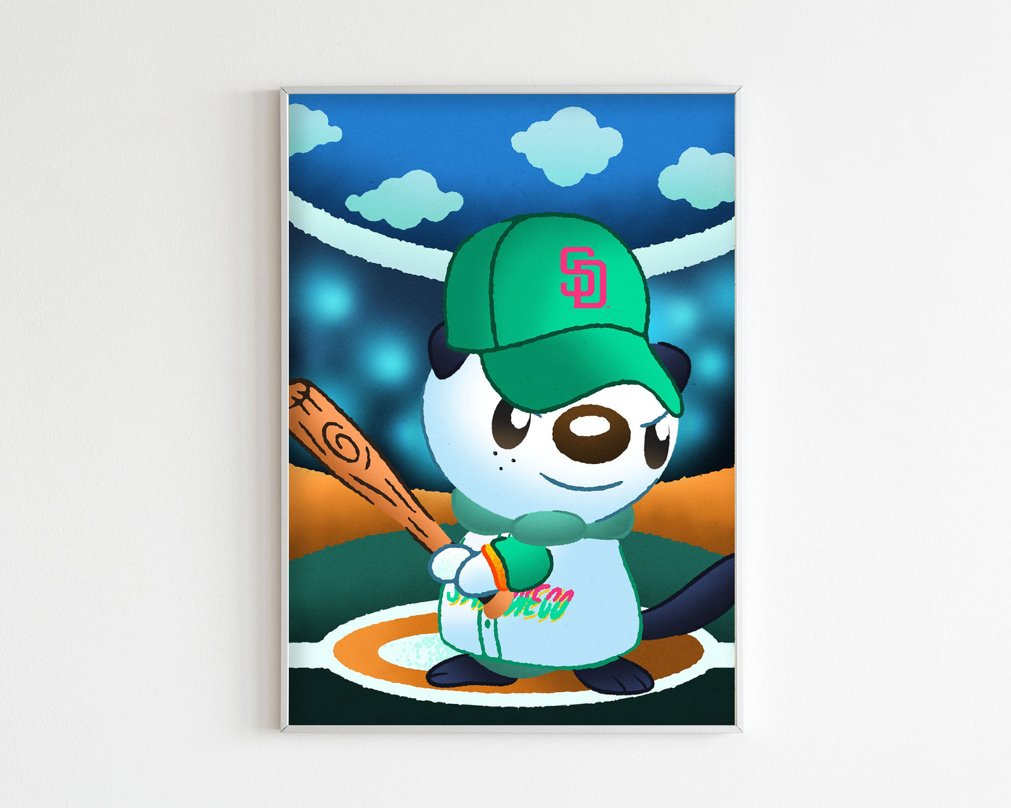 Oshawott Padres City Connect Art Print