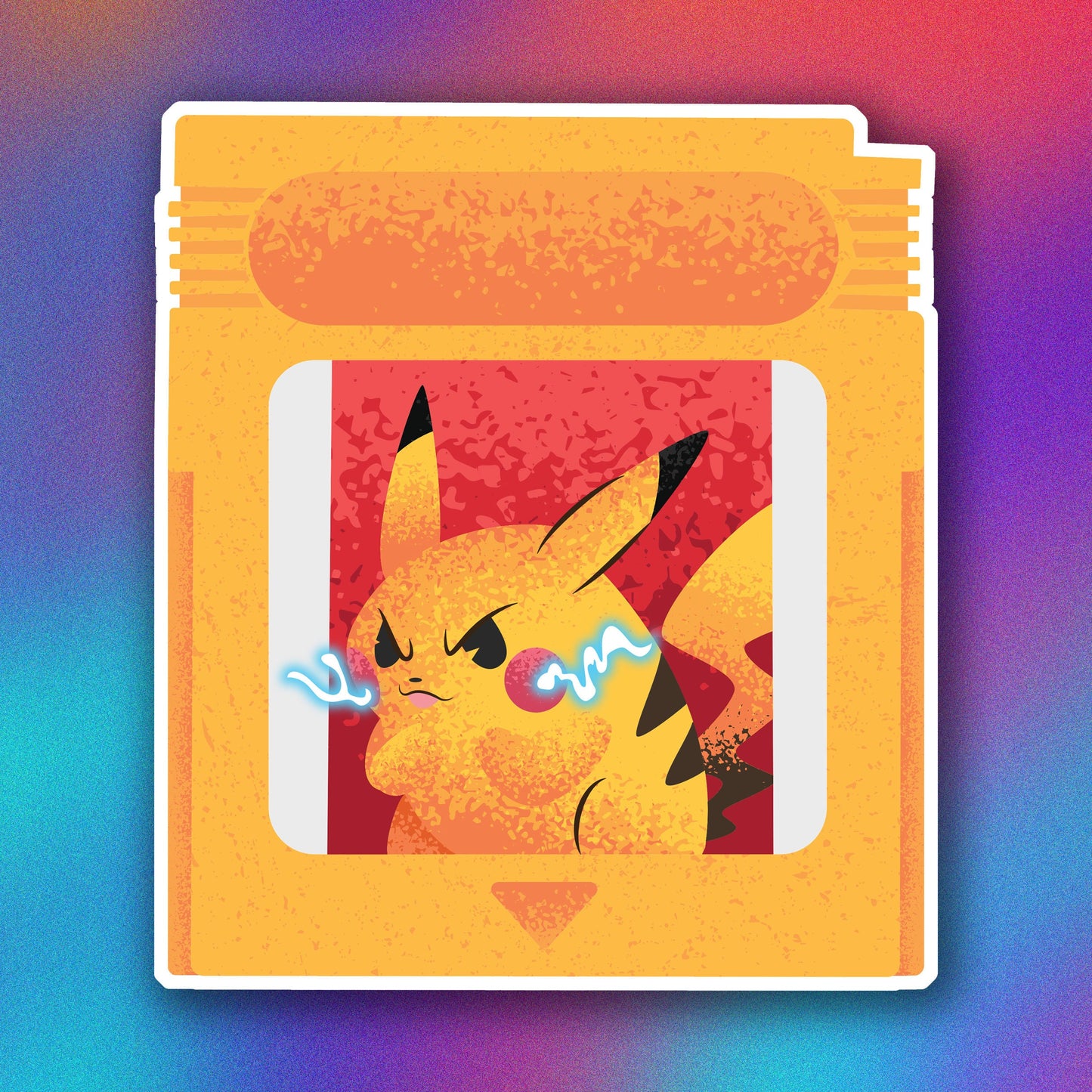 Yellow Version Cartridge Vinyl Sticker