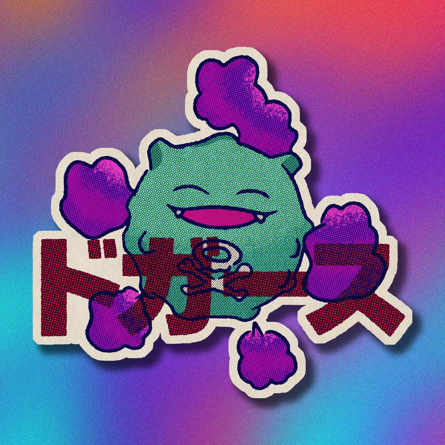 Shiny Koffing Vinyl Sticker