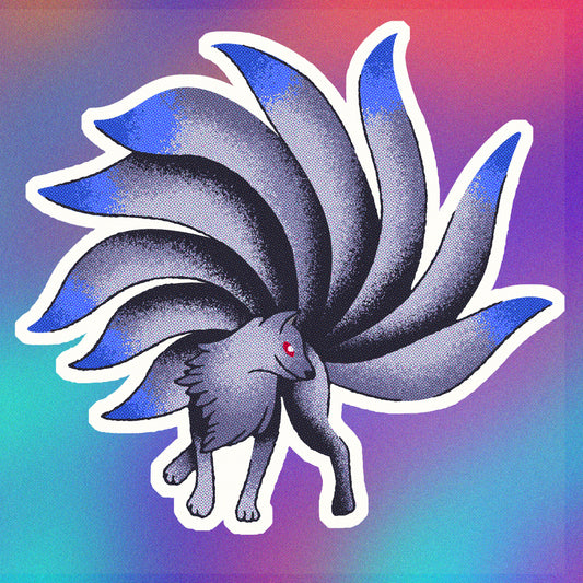 Shiny Ninetails Vinyl Sticker