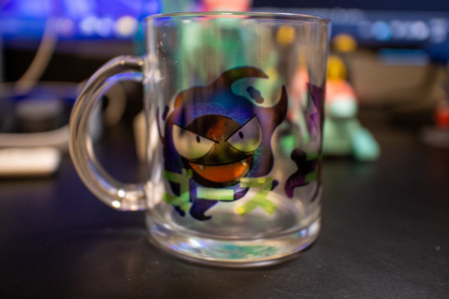 Gastly Haunter Gengar Clear Glass Mug 11oz