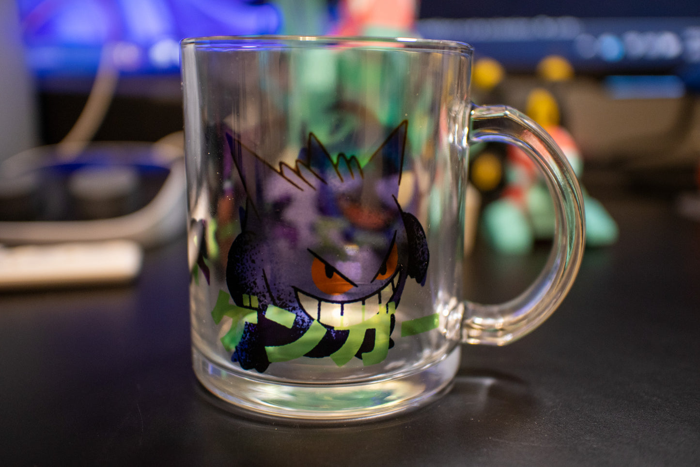 Gastly Haunter Gengar Clear Glass Mug 11oz