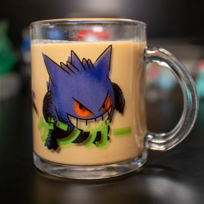 Gastly Haunter Gengar Clear Glass Mug 11oz