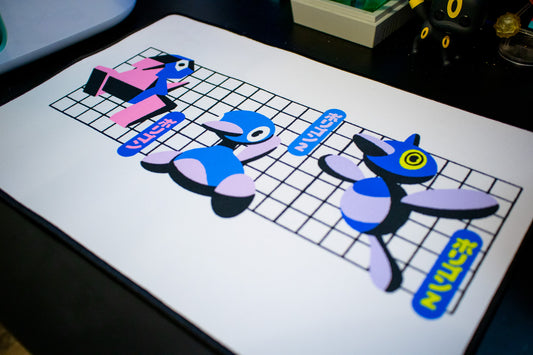 Shiny Porygon, Porygon2, Porygon-z Desk Mat