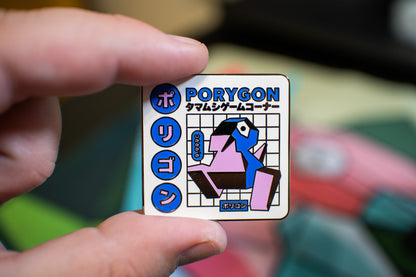 Shiny Porygon Japanese Advertisement Hard Enamel Pin