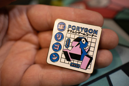 Shiny Porygon Japanese Advertisement Hard Enamel Pin