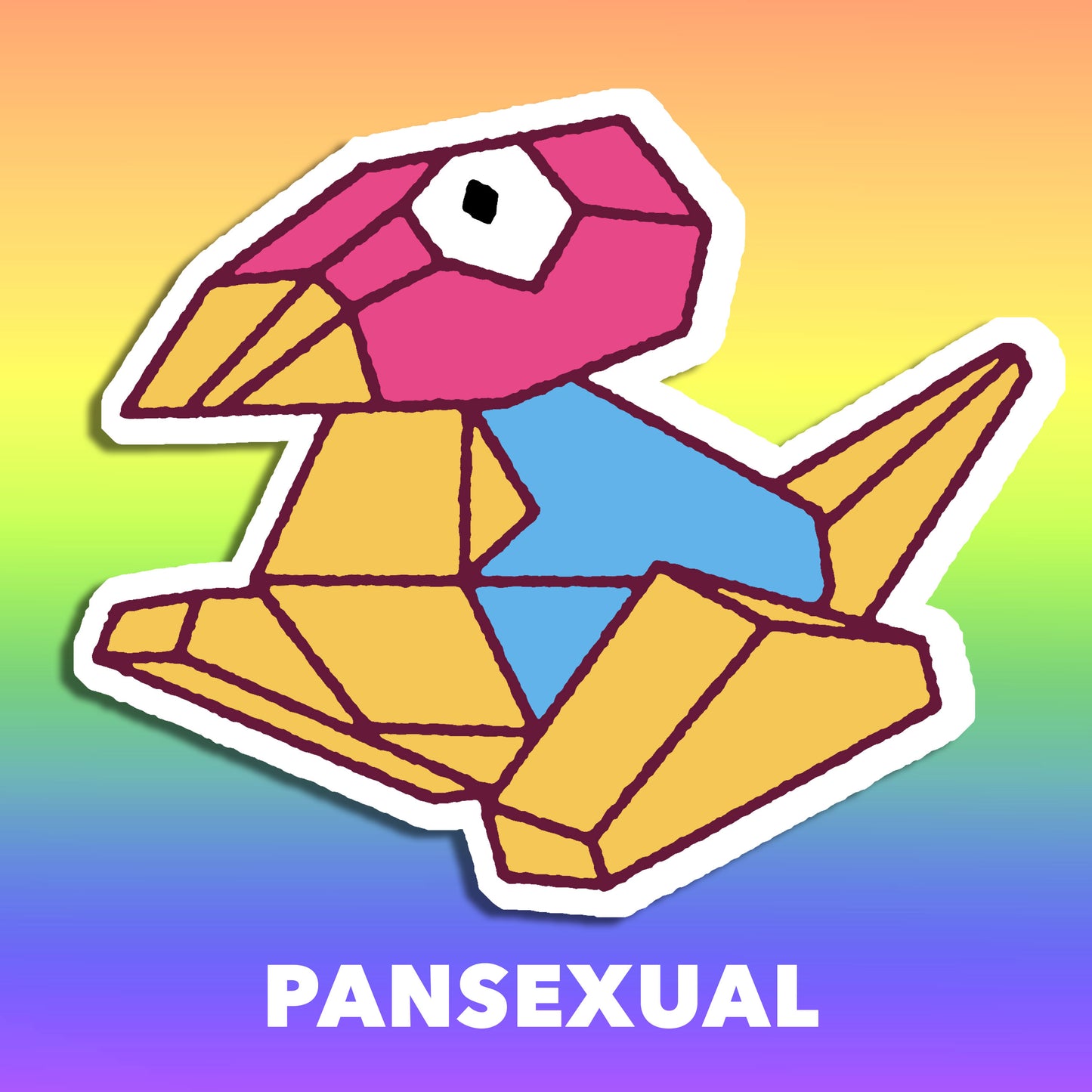 Porygon Pride Vinyl Sticker