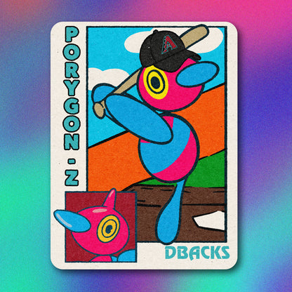 Porygon-z MLB Baseball Card Vinyl Sticker
