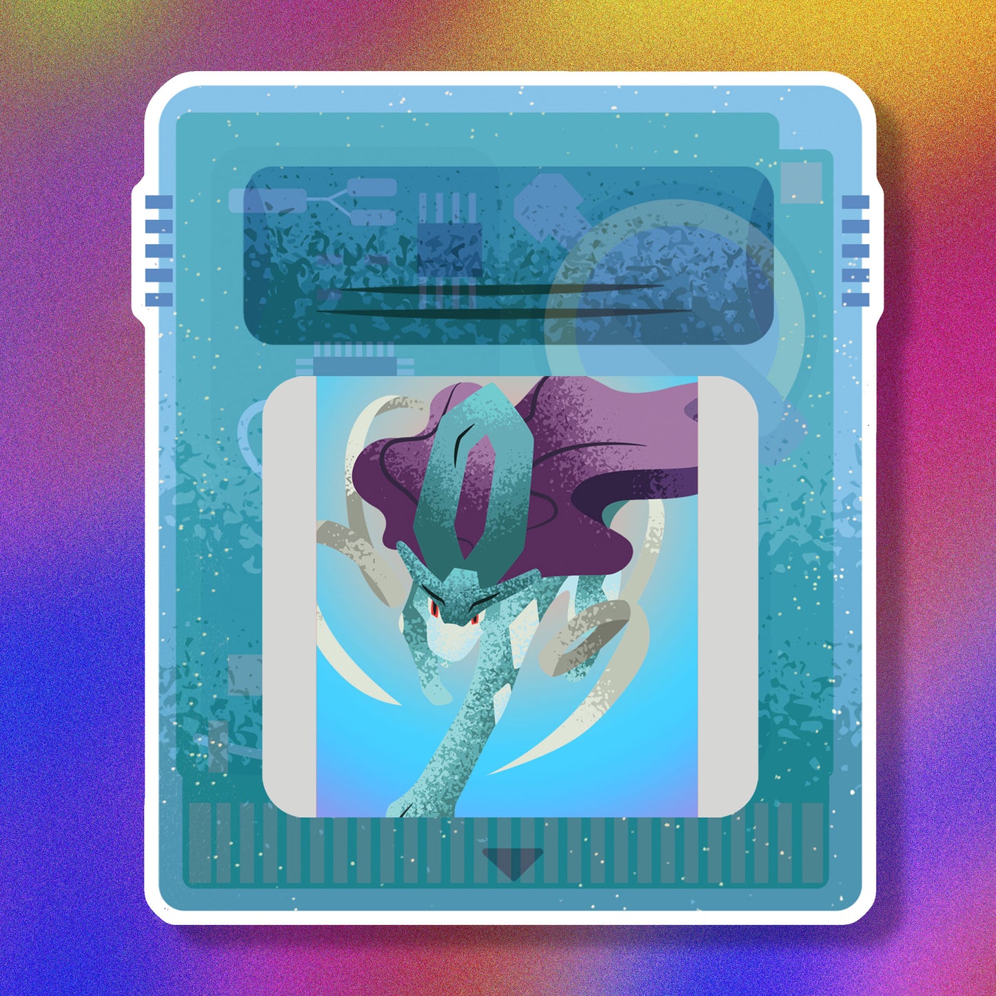 Crystal Version Cartridge Vinyl Sticker