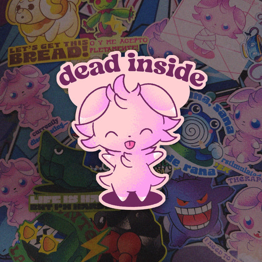 Espurr Dead Inside Vinyl Sticker