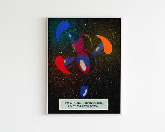Porygon-z Dirty Harry Art Print