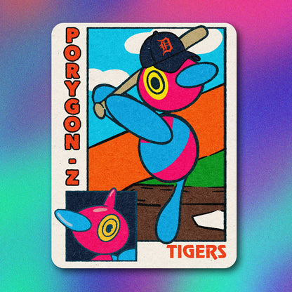 Porygon-z MLB Baseball Card Vinyl Sticker