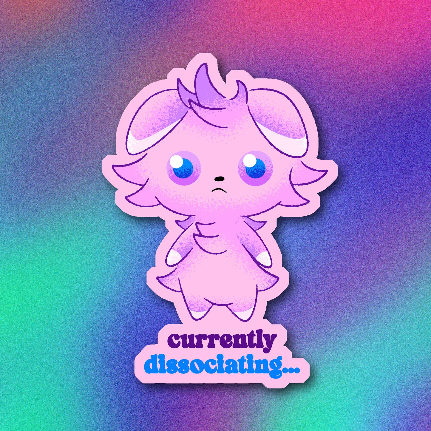 Shiny Espurr Dissociating Vinyl Sticker