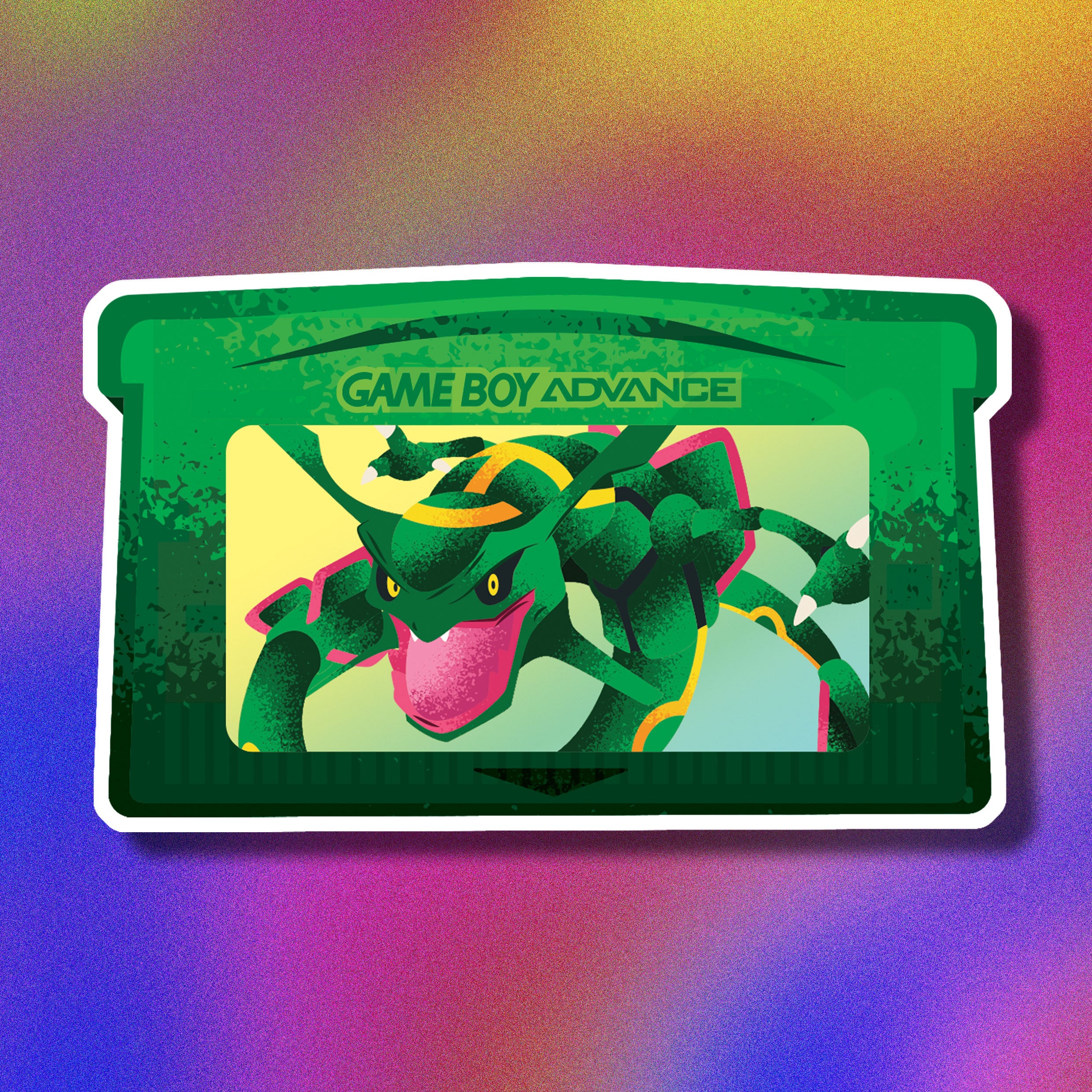 Emerald Version Cartridge Vinyl Sticker PoryCo Emerald Version Cartridge Vinyl Sticker PoryCo