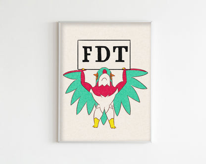 F ICE Mega Hawlucha Art Print