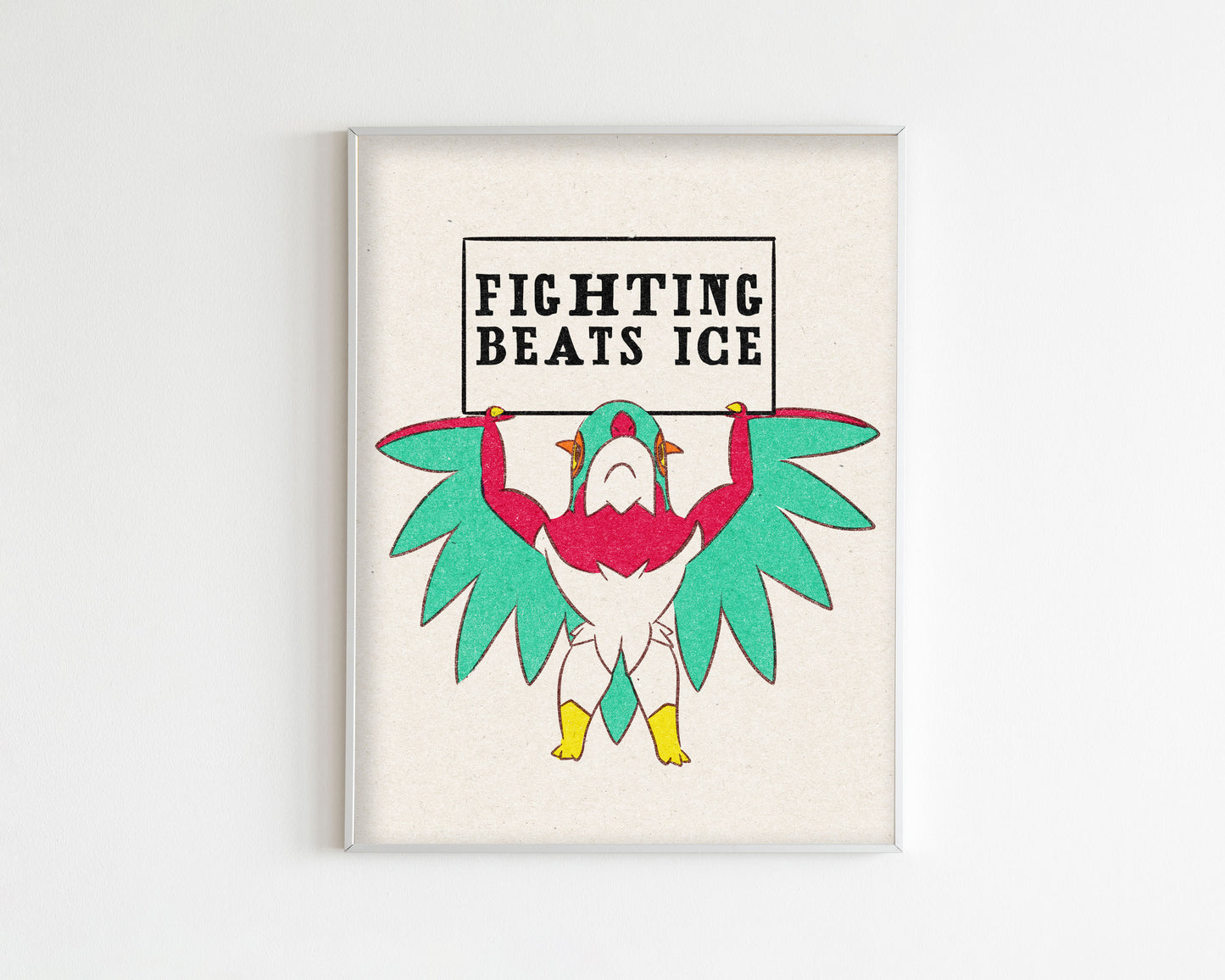 F ICE Mega Hawlucha Art Print