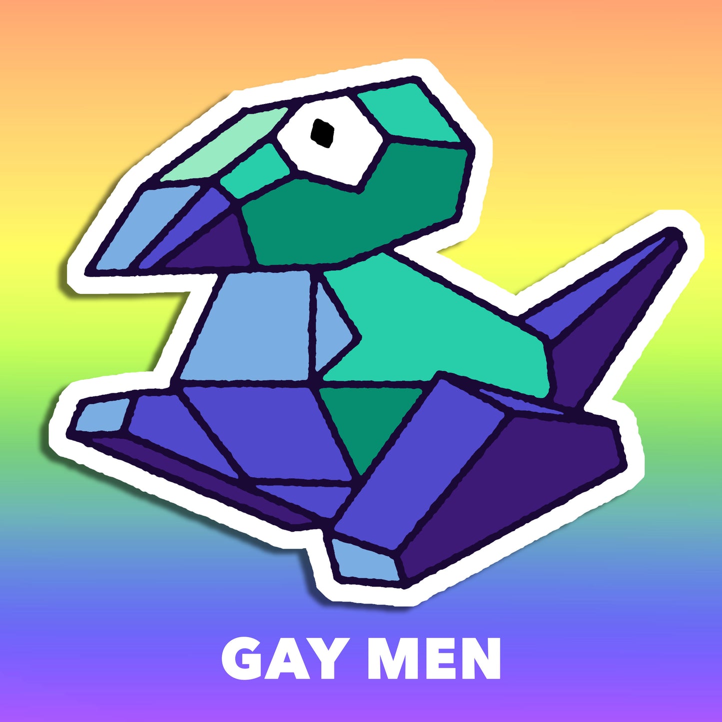 Porygon Pride Vinyl Sticker